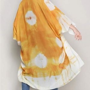 Sheer gold boho kimono